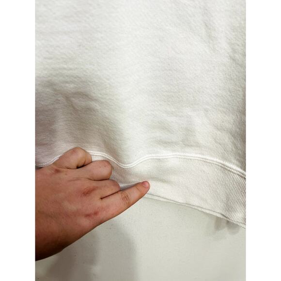 Vintage Men's Made in USA White Russell Crewneck Sweater Size XL - Picture 6 of 6